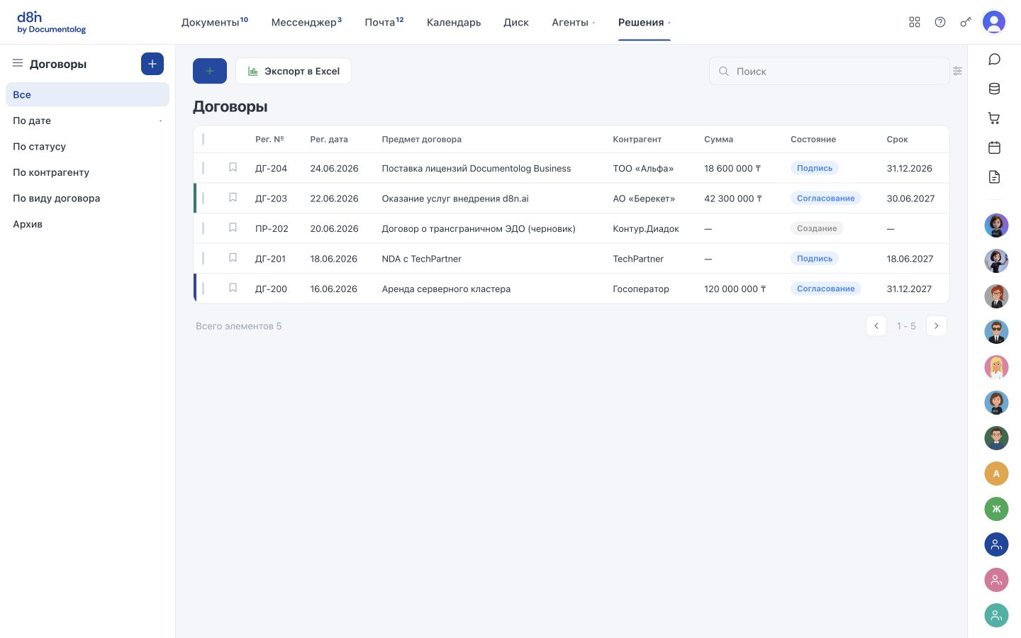 Финансовый документооборот — Как выглядит решение в d8n.ai